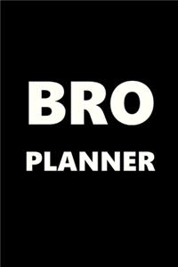 2020 Daily Planner For Men Bro Planner White Font Black Design 388 Pages