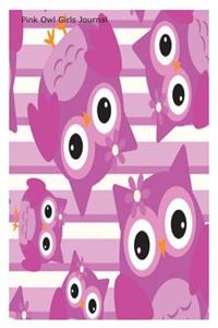 Pink Owl Girls Journal