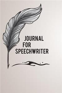 Journal For Speechwriter