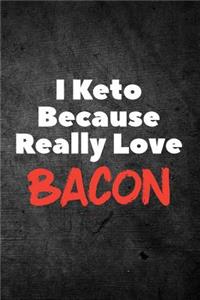 I Keto Because Really Love Bacon