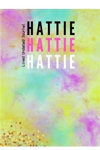 Hattie Hattie Hattie Lined Undated Journal