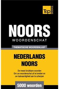Thematische woordenschat Nederlands-Noors - 5000 woorden