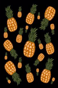 Pineapples Everywhere Notebook Journal 120 College Ruled Pages 8.5 X 11