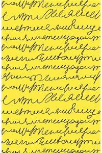 Journal Notebook Scribbly Writing Black and Yellow