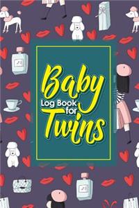 Baby Log Book for Twins