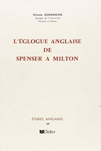 L'Eglogue Anglaise de Spenser a Milton