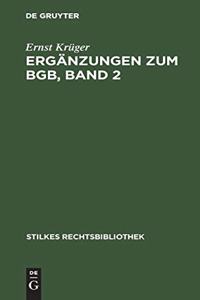 Ergänzungen zum BGB, Band 2