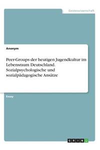 Peer-Groups der heutigen Jugendkultur im Lebensraum Deutschland. Sozialpsychologische und sozialpädagogische Ansätze