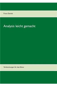 Analysis leicht gemacht: Vorbereitungen für das Abitur