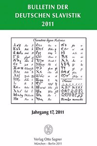 Bulletin Der Deutschen Slavistik 2011