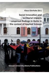 Social Innovation and territorial impacts: empirical findings in Quito in the context of Applied Science