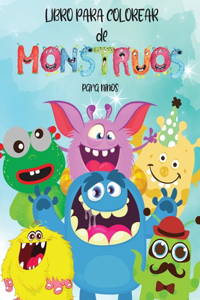 Libro para colorear de monstruos para niños