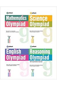 Olympiad Books Practice Sets Reasoning,Mathematics,Science,English  Class 9th