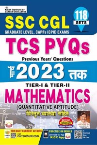 SSC CGL Maths TCS PYQs Till March 2023 Upadted Tier 1 & Tier 2 Solved Papers (Hindi Medium) (4183)