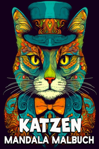 Katzen Mandala Malbuch