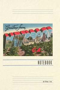 Vintage Lined Notebook Greetings from Waycross