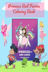 Princess and Fairies Coloring Book
