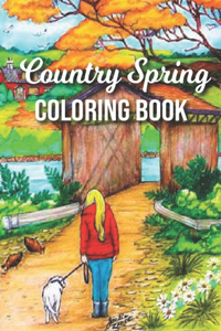 Country Spring Coloring Book