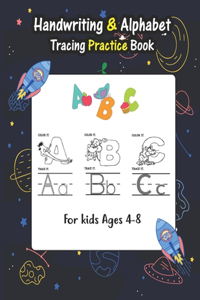 Handwriting & Alphabet Tracing Practice Book For Kids Ages 4-8