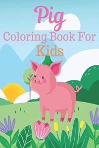 Pig Coloring Book For Kids