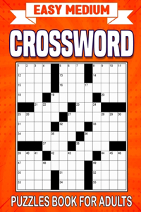 Easy Medium Crossword Puzzle Books For Adults