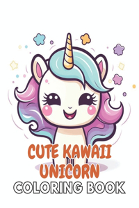 Cute Kawaii Unicorn Coloring Book