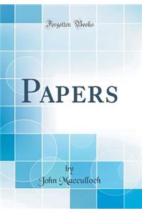Papers (Classic Reprint)
