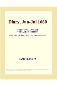 Diary, Jun-Jul 1660 (Webster's Japanese Thesaurus Edition)