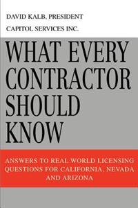 What Every Contractor Should Know