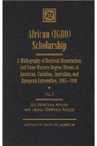 African (Igbo) Scholarship