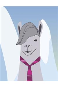 Llama In The Mountains Notebook