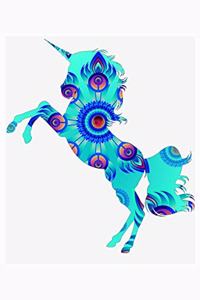Blue Swirled Unicorn