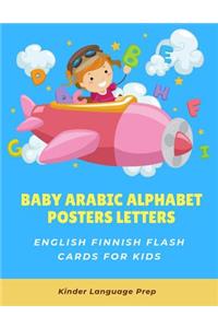 Baby Arabic Alphabet Posters Letters English Finnish Flash Cards for Kids