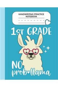 Handwriting Practice Notebook - 1st Grade No Prob-llama