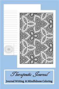 Therapeutic Journal Journal Writing & Mindfulness Coloring