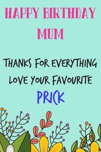 Happy Birthday Mum, Thanks for Everything