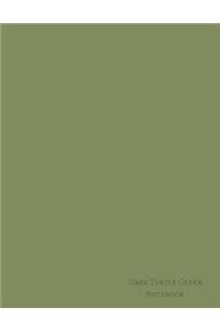 Dark Turtle Green Notebook