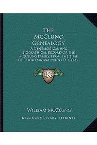 The McClung Genealogy