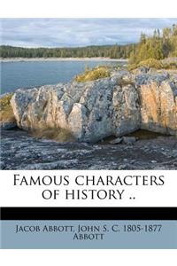 Famous Characters of History ..