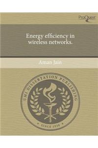Energy Efficiency in Wireless Networks