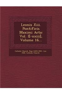Leonis XIII. Pontificis Maximi ACTA