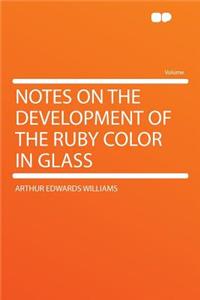 Notes on the Development of the Ruby Color in Glass