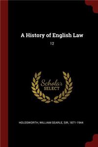 A History of English Law