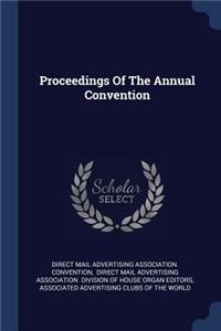 Proceedings Of The Annual Convention