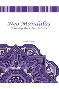 Neo Mandalas Adult Coloring Book