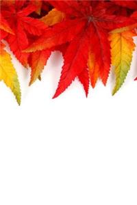 Mind Blowing Autumn Leaf Frame 200 page lined journal