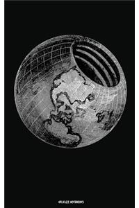 Hollow Earth Globe - Lined notebook / journal