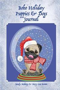 Boho Holiday Puppies & Dogs Journal