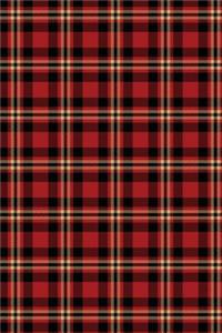 Lumberjack Plaid Tartan Red Black Tan Journal To Write In Notes