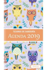 2019 Planificador - Tesoros de SabidurÃ­a: Planificador de 18 Meses, Con Pensamientos Motivadores de la Biblia